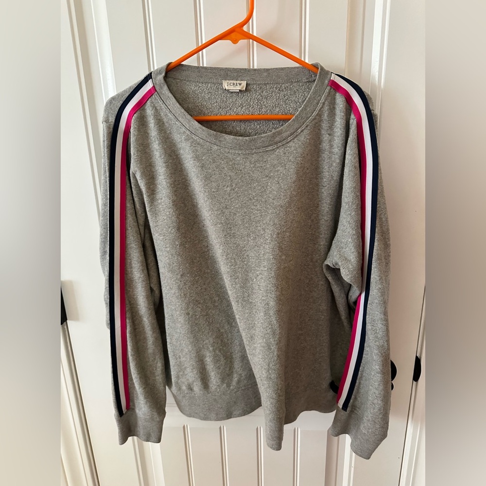 J. Crew Sporty Stripe Sweatshirt